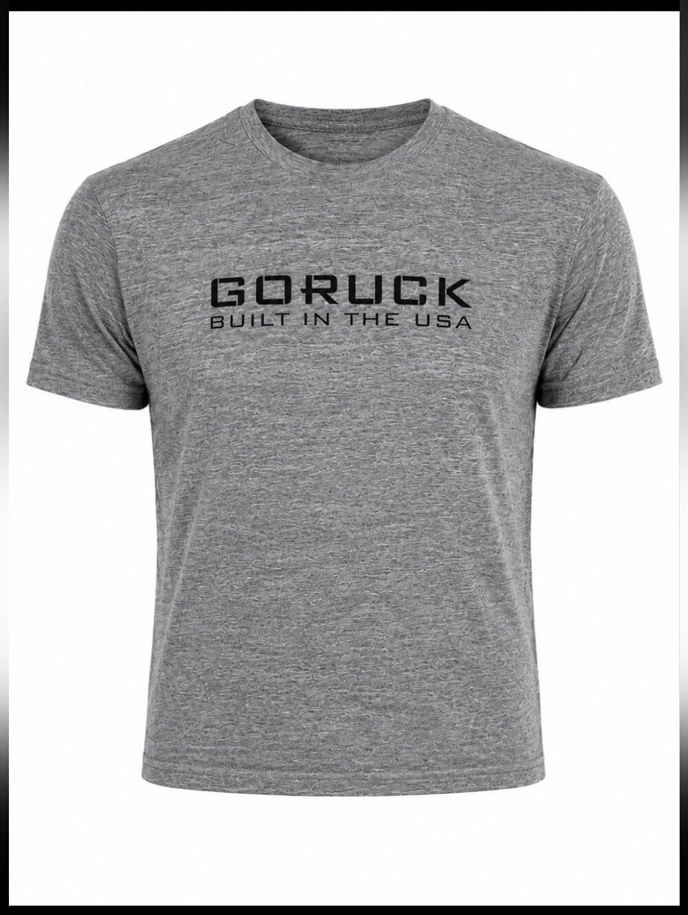GORUCK Built in the USA Graphic T-Shirt Gray "The Three Rules" American Apparel